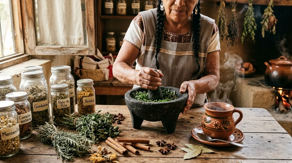Preparación tradicional de Hierba del Sapo