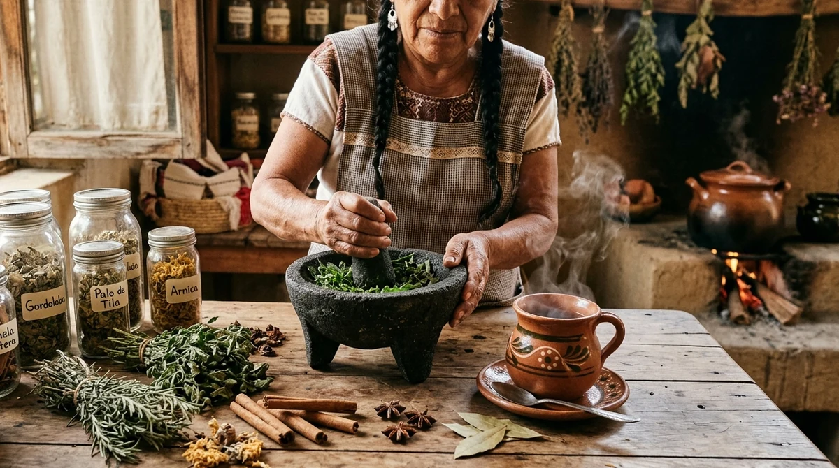 Preparación tradicional de Toronjil